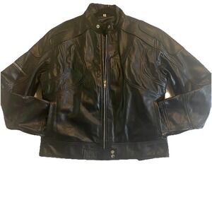 Genuine Leather Motor Cycle Racer Jacket Sons Of Anarchy Real Leather Brand